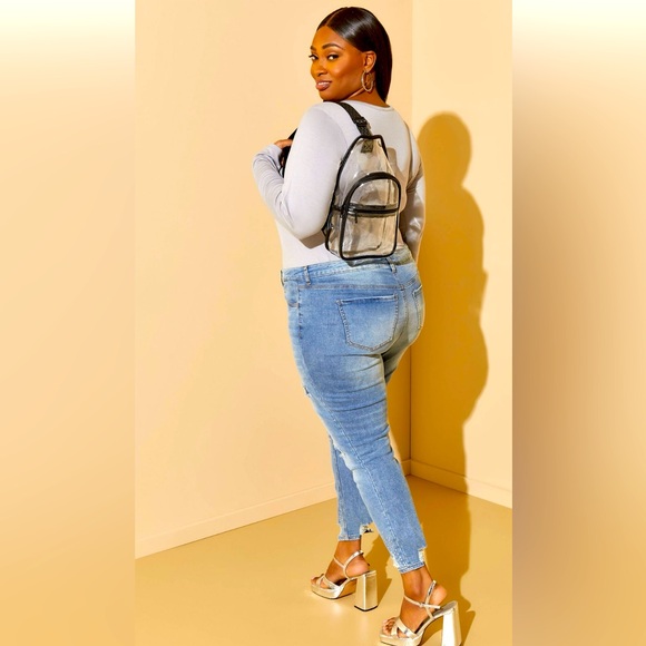 Ashley Stewart Clear Crossbody Bag NWT - Picture 1 of 5